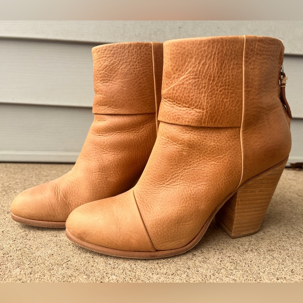Rag & Bone Newburry ankle boots in camel, size 40 (fits 8.5-9.5)